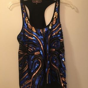 Sequin tank top